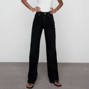 ZARA WIDE LEG FULL LENGTH JEANS